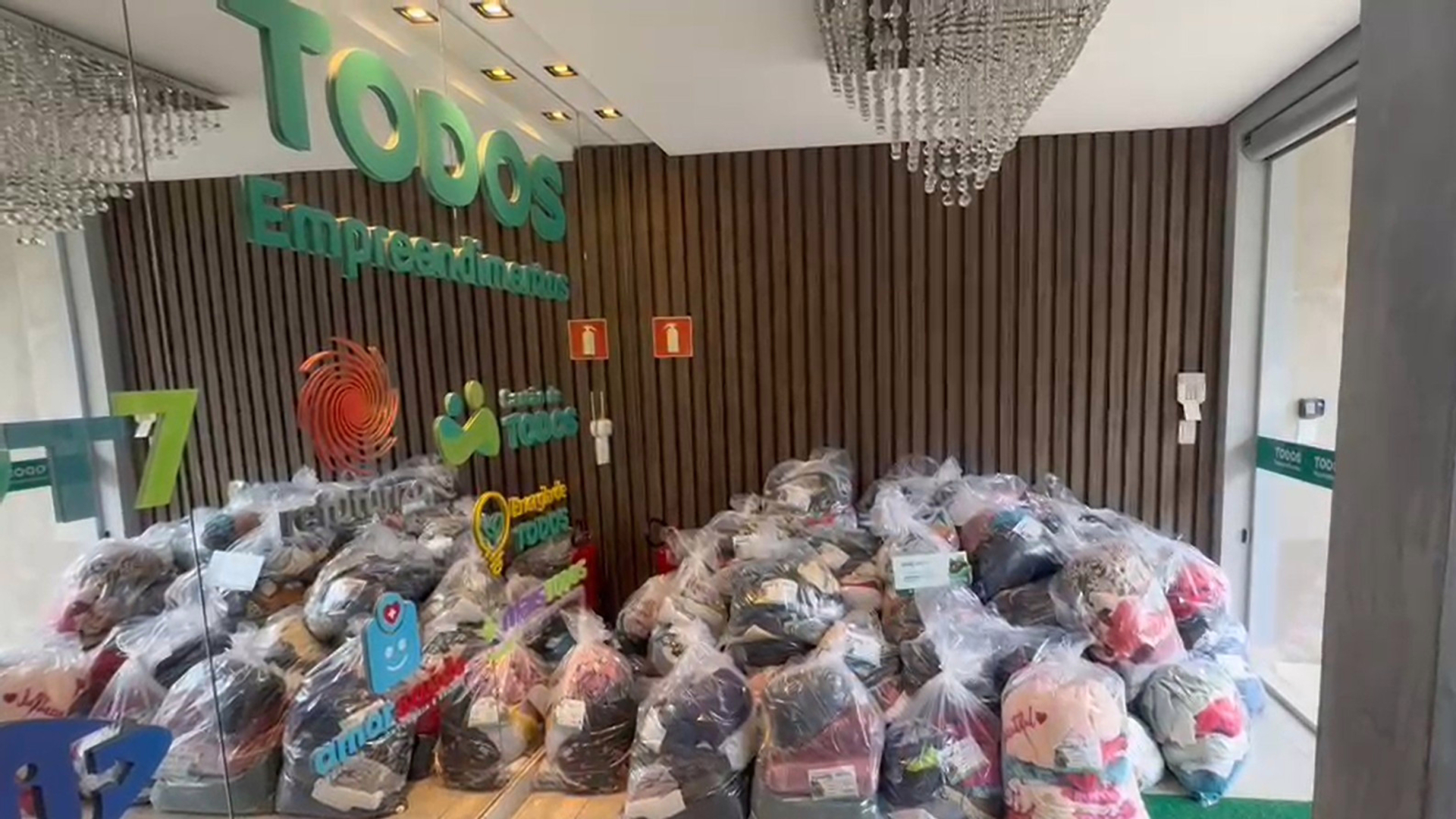 Agasalhos arrecadados na 12ª edição da campanha