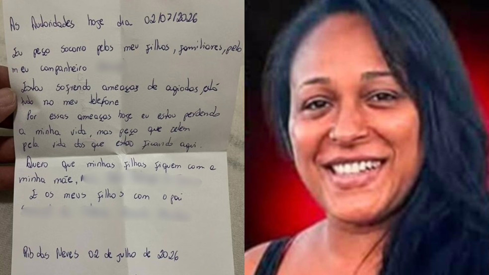 Ex-esposa do goleiro Bruno escreveu uma carta antes de desaparecer