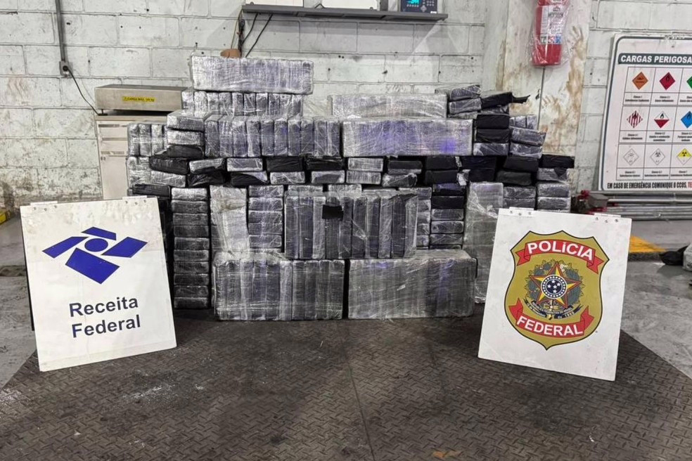 Cocaína é apreendida no Porto de Santos