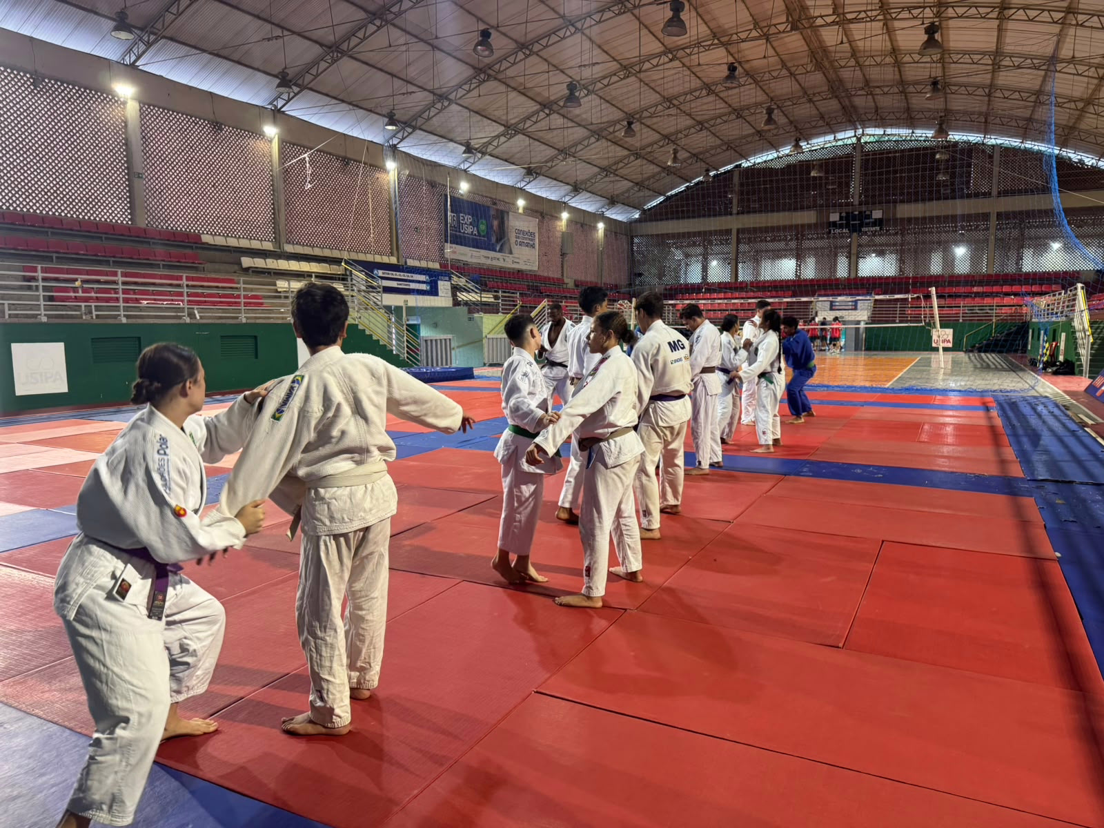 Os treinos acontecem durante toda a semana e incluem preparação técnica, física e participação em competições ao longo da temporada.