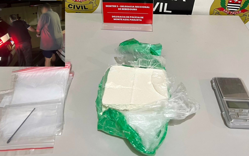 Suspeito de estelionato foi detido pela Polícia Civil em Monte Azul Paulista (SP) e também será responsabilizado por tráfico de drogas