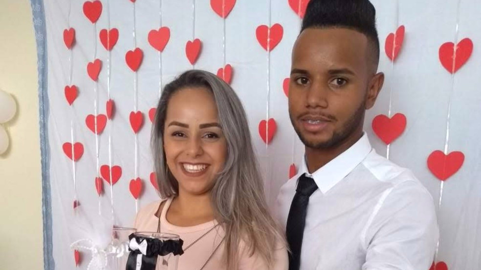 Uilma ao lado do marido, Gustavo