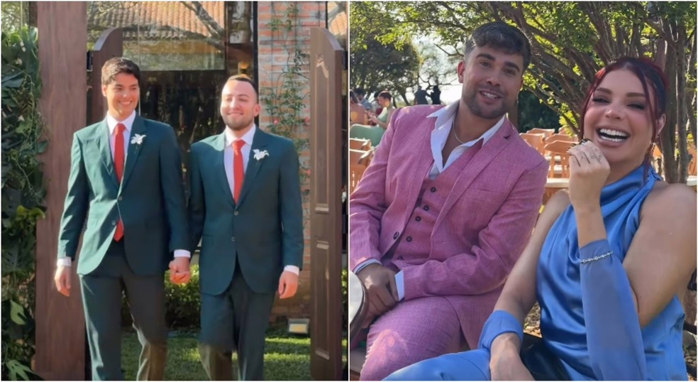 A cerimônia religiosa de Viih Tube e Elieze reuniu personalidades da internet, como Luis Mariz, Gkay, Lucas Rangel e seu marido, Lucas Bley