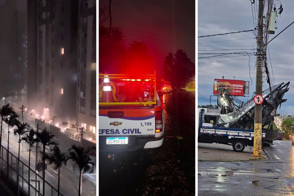 Chuva provoca queda de árvores, alagamentos e destelhamentos na região de Campinas