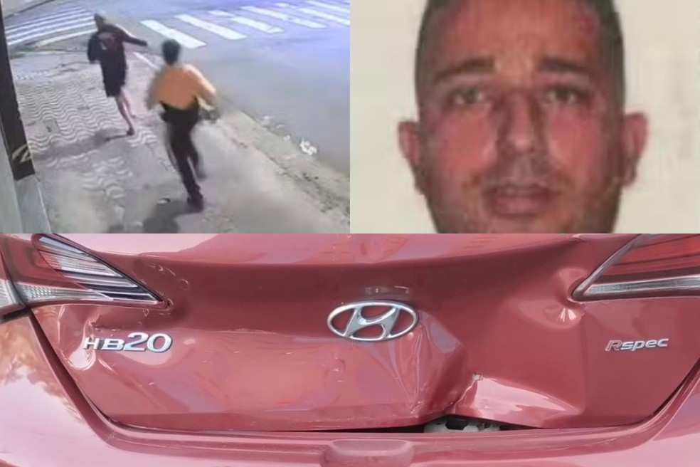 Durante a fuga em São Vicente, Raphael Costa, motorista do carro que atropelou e matou um ciclista, colidiu com outro automóvel
