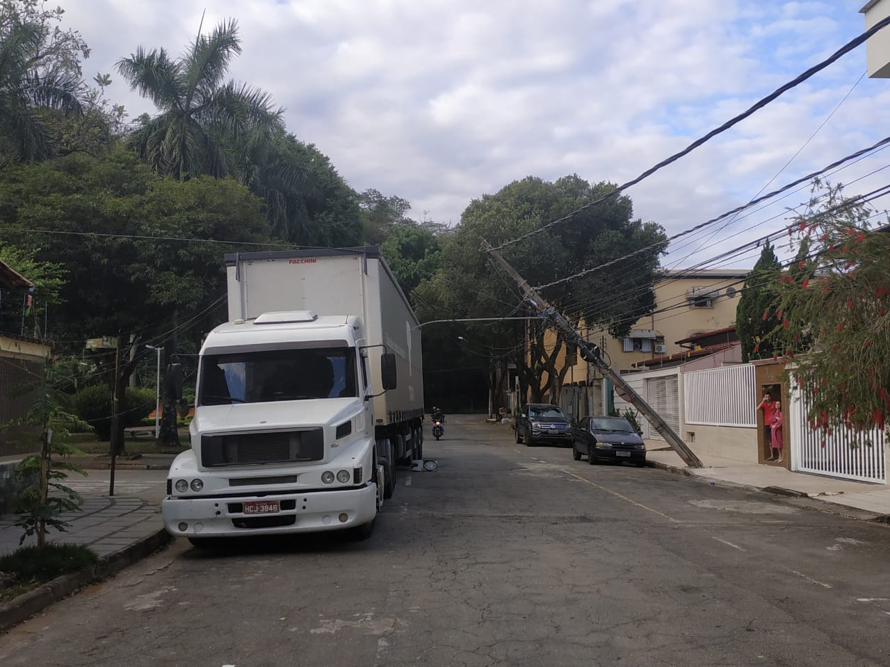 Poste caído horto 1