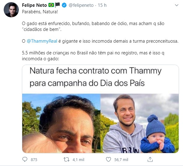 Twitter felipe neto