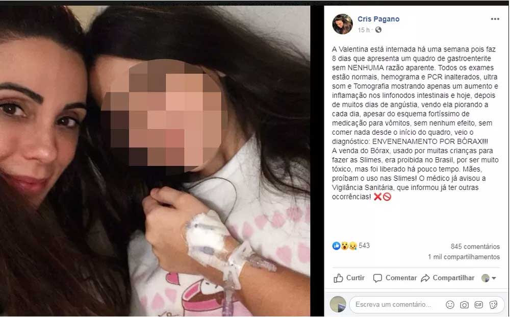 Relato de mãe viralizou nas redes sociais nesta quarta-feira (22) — Foto: Reprodução/Facebook