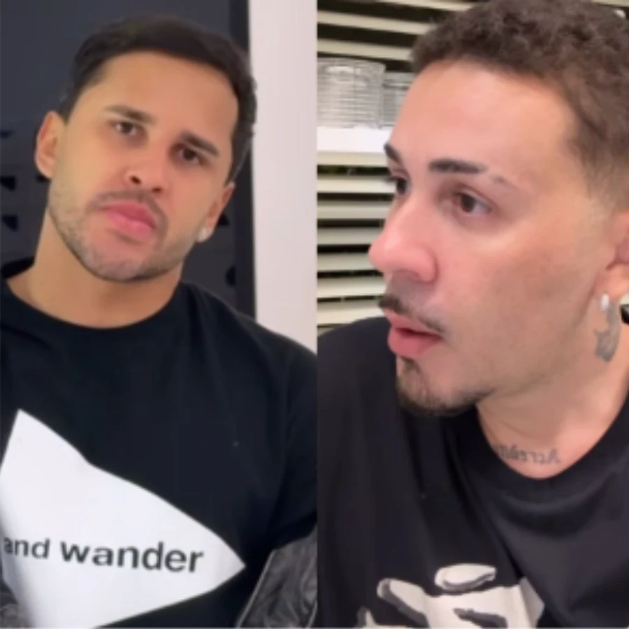Carlinhos Maia e Lucas Guimarães passam a noite juntos mas negam reconciliação