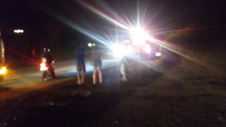 Morador do Vale do Aço morre em acidente na BR-381, na entrada de Timóteo. Foto enviada por um leitor do PLOX