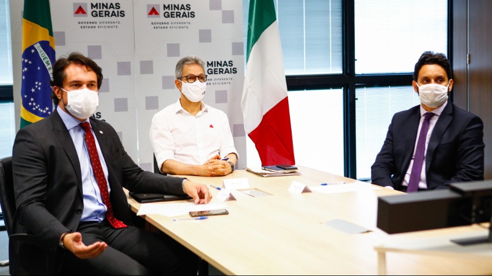 Reunião entre governador de MG e empresa italiana