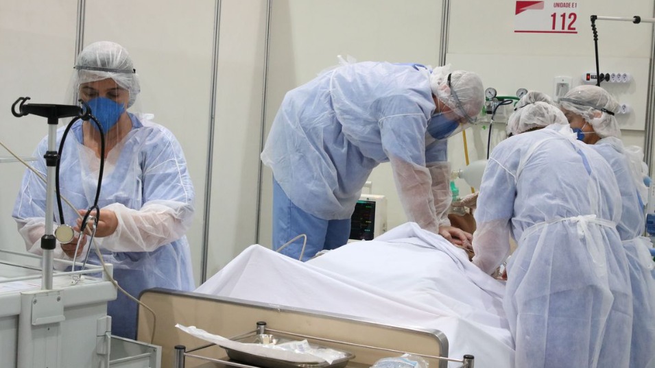 Paciente no hospital coronavírus