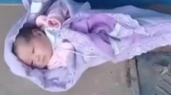 Bebê encontrada abandonada