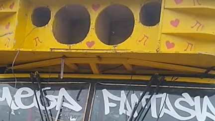 Trenzinho da alegria furtado em fabricinao