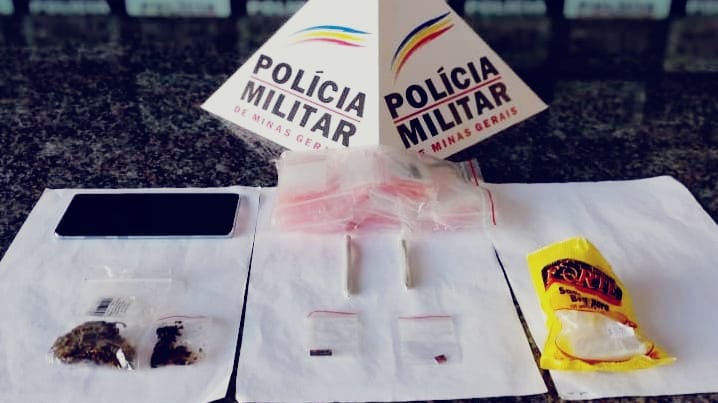 Material apreendido pela PM