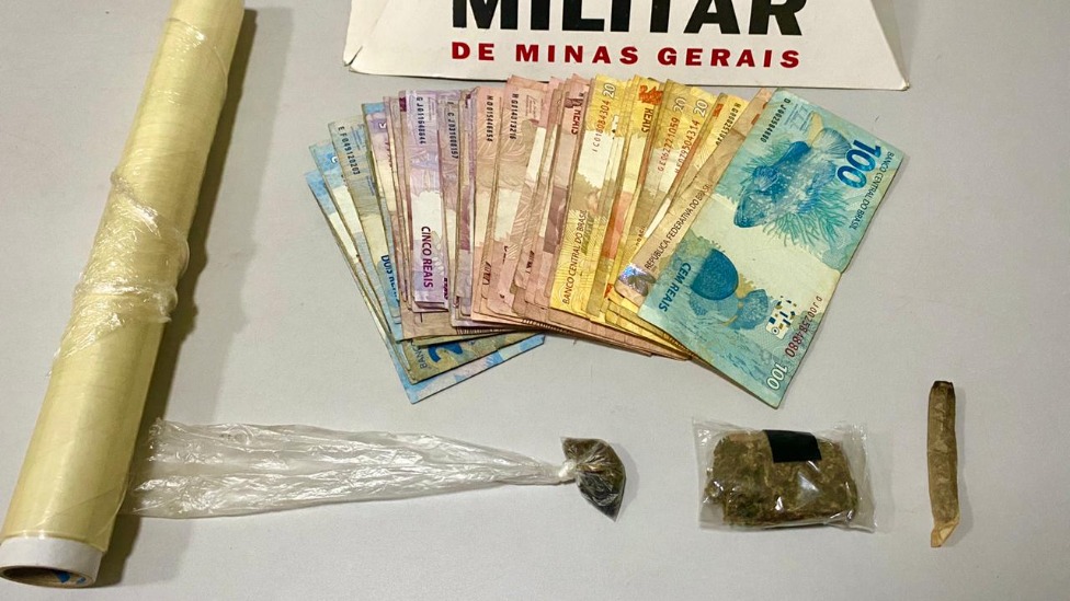 Material apreendido pela PM