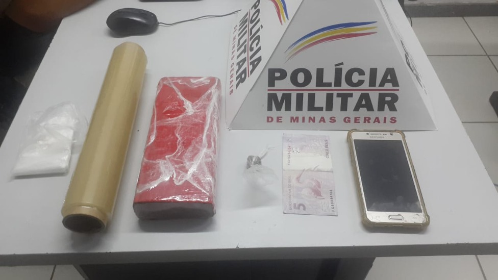 Material apreendido pela PM