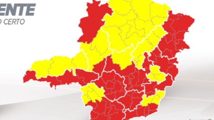 Vale do Aço avança para a onda amarela
