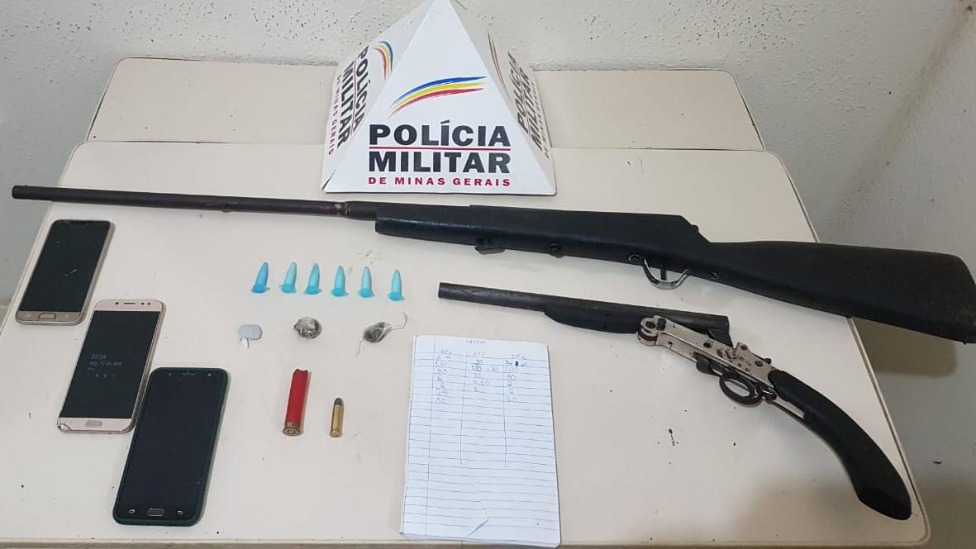 Material apreendido pela PM