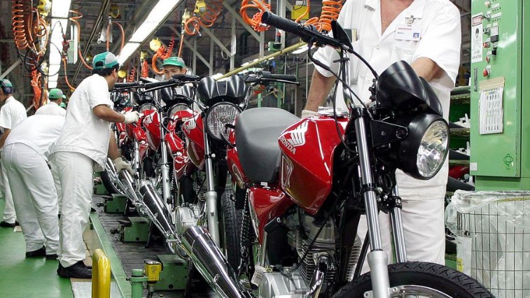 Produção de motocicletas cresce 45% no primeiro semestre de 2021