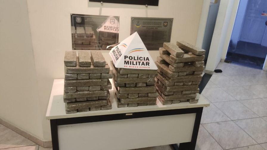 Maconha apreendida em Valadares
