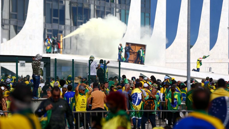 Atentados aos Três Poderes, 08 de janeiro, em Brasília. Foto: Marcelo Camargo