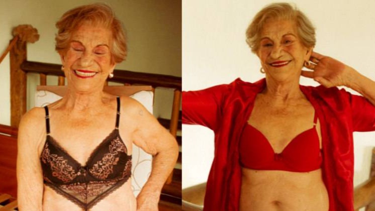 Tiktoker de 80 anos diz que não liga para as críticas por postar fotos de lingerie