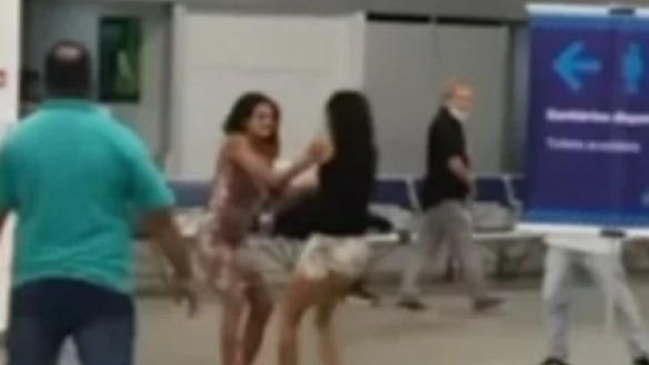 Briga em aeroporto