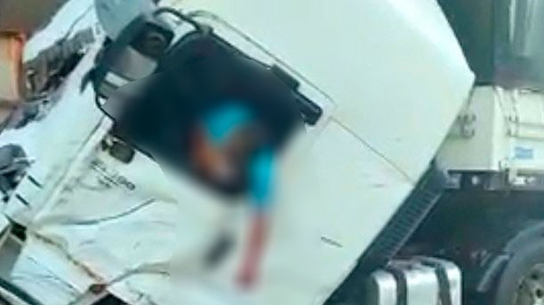caminhoneiro morto em acidente