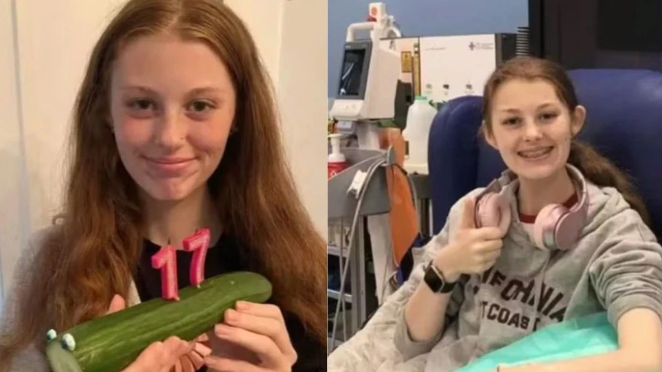  Até os seus 17 anos, a adolescente comia apenas pepino, mingau misturado e creme vegetal  Reprodução Redes Sociais