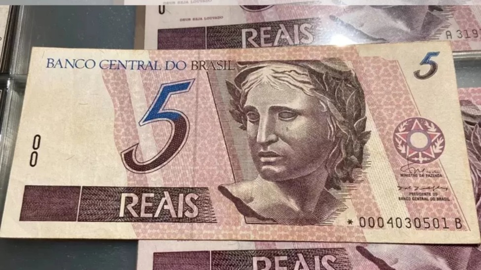  Nota de R$ 5 com detalhe pode valer mais de R$ 400; entenda