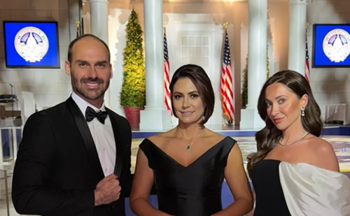 Michelle Bolsonaro manifesta apoio a Eduardo após decisão de permanecer nos EUA