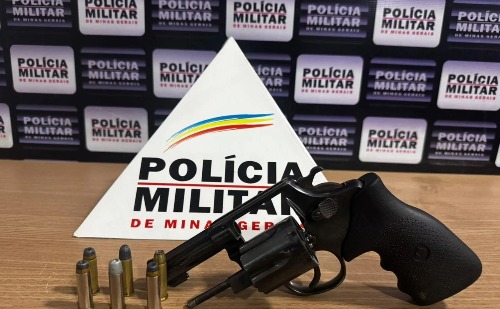 Revólver calibre .38 é apreendido com homem em zona rural de MG