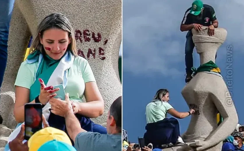 Por maioria, STF condena Débora do Batom a 14 anos de prisão por pichar estátua da Justiça