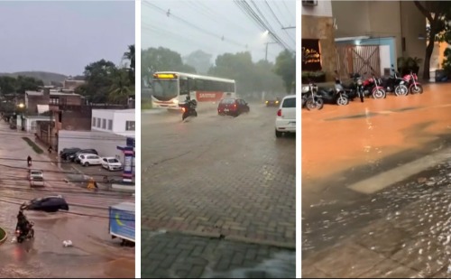 Temporal atinge Vale do Aço e moradores registram queda de granizo em Timóteo