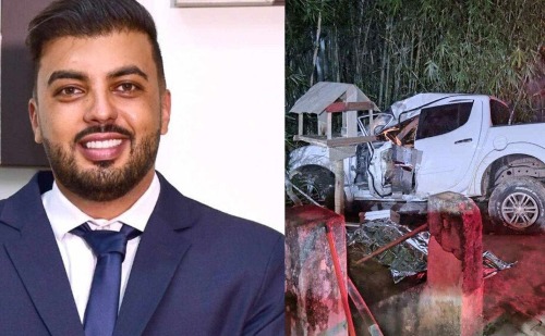 Vereador mineiro de 31 anos morre em grave acidente de caminhonete
