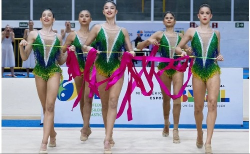 Brasil estreia nova série e marca retorno de Babi Domingos na Copa do Mundo de Ginástica Rítmica