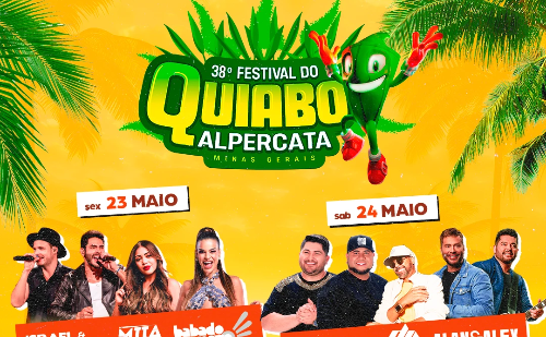 Festival do Quiabo em Alpercata reúne grandes nomes da música e lazer gratuito para famílias