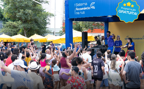 Fecomércio MG na Rua movimenta Caratinga com atrações gratuitas e show do Jeito Moleque