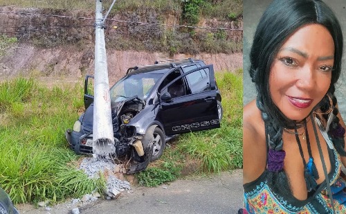 Motorista de aplicativo sofre mal súbito e morre após colisão com poste em Coronel Fabriciano