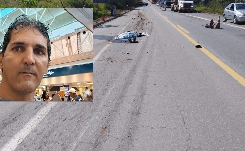 Identificado motociclista que morreu em batida com carreta na BR-381 no Vale do Aço