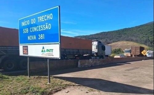 Nova 381 realiza desvio em Caeté para garantir segurança na BR-381