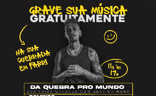 Estúdio itinerante percorre bairros de Fabriciano em busca de novos talentos do rap