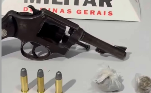 Suspeito é preso com arma e drogas durante operação na BR-458, em Ipatinga