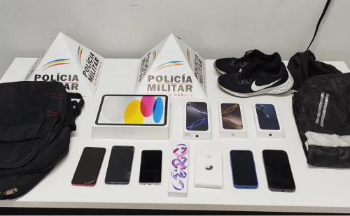 Polícia recupera eletrônicos furtados de loja em Coronel Fabriciano