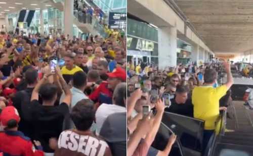 Bolsonaro recebe homenagens e multidão em Natal