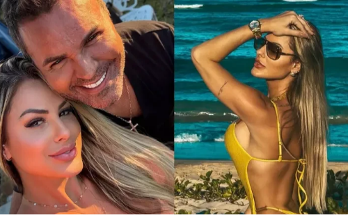 Após bronca de Eduardo Costa, esposa corta fotos sensuais e desabafa