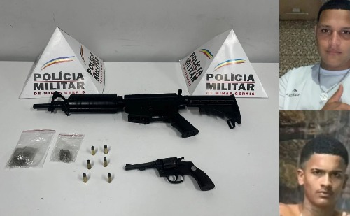 Suspeitos de matar adolescentes em Coronel Fabriciano têm armas e drogas apreendidas