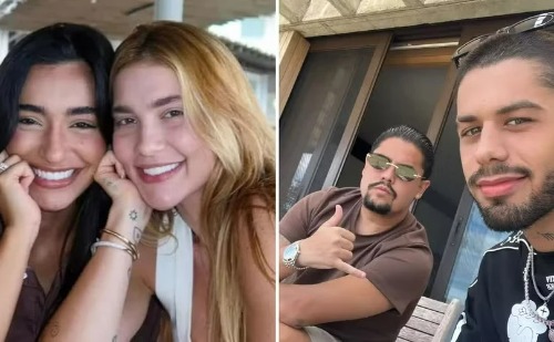 Após término, Virginia Fonseca amanhece em festa ouvindo músicas de 'sofrência' com ex de amigo de Zé Felipe