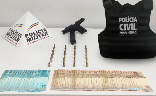 Homem é preso com pistola, munições e dinheiro em Timóteo